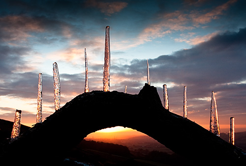 Icicle Sunset