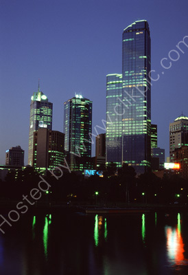 Australia, Victoria, Melbourne, City skyline