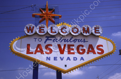 USA, Nevada, Las Vegas, 'Welcome to Fabulas Las Vegas' sign