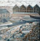 Beach huts by Janet Jopson