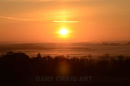 Sunset over the mist