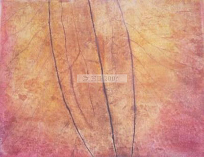 Clematis 40x50cm mixed media