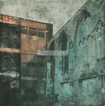 Forgotten I 35 x 35 cm mixed media on board 