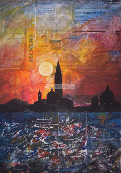 Ricordi di Venezia 30x40cm mixed media on canvas