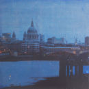 hg482 St.Pauls 12x12cm mixed media on board 2010