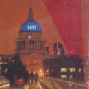 hg486 Lost 12x12cm mixed media on board 2010
