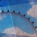 hg488 London Eye 12x12cm mixed media on board 2010