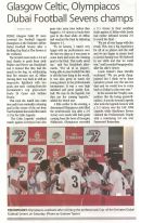 Dubai Football 7s - Cup Finals Report