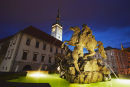 Fountain And Town Hall, Olomouc