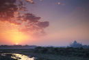 Sunrise over Taj Mahal