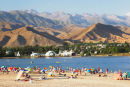 Sunbathers, Lake Issyk-Kul