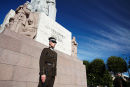 Soldiers At Freedom Monument, Riga