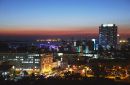 Maputo skyline at dusk