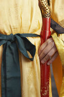 Detail Of Gown, Confucius Temple, Taichung