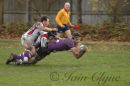 Josh Beaumont touches down for Durham Uni.