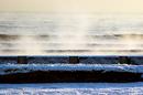 Steaming Sea in Winter