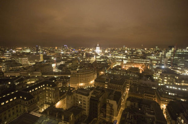 City of London from high-point, Bank