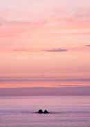 Two Rocks in Sunset
