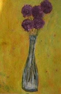 Alliums in Vase