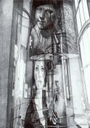 'Self-portrait, Jurgen Bey Lamp', 2006, 30cm x 21cm, Black Biro