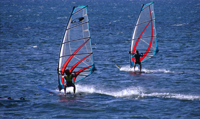 windsurfers