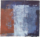Landform/Wasteland.  Acrylic on card. 22 x 22cm.