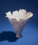 Ripple-carved pinch pot.  SOLD