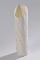 Translucent tall pot.