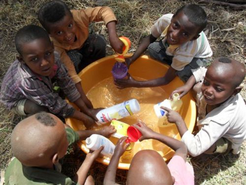 Infants water play