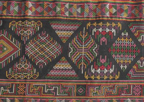 kira (detail) - the dress worn by women in Bhutan