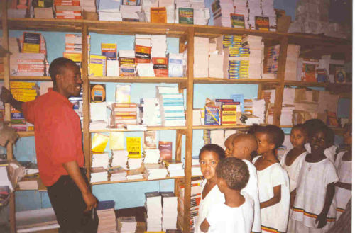 Grade 2s are shown behind the scenes at a bookshop in Gondar