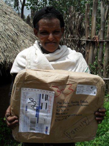 parcel of gifts from Canada