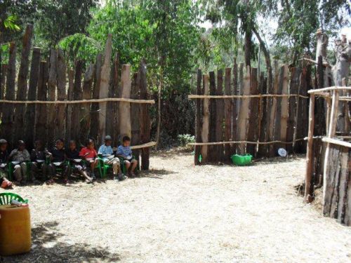 entrance to the new school compound