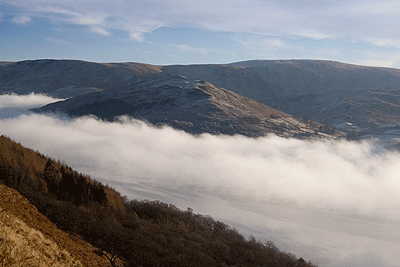 Hallin Fell through a misty Ullswater