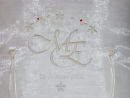 Embroidered Wedding Ring Pillow