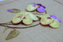 Stumpwork Violets - available for private booking or kit