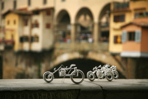 Ponte Vecchia with bicycles, Florence