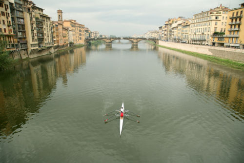 Arno and rowers, Florence