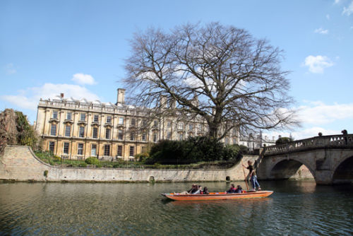 Punting and Clare College, Cambridge