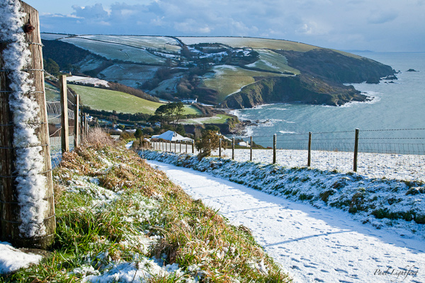 Snow at Talland Bay
