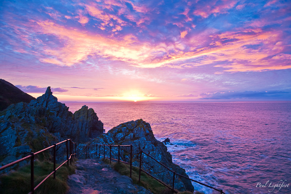 Winter dawn at Polperro
