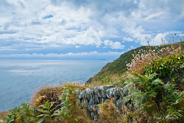 Stone wall and sea
