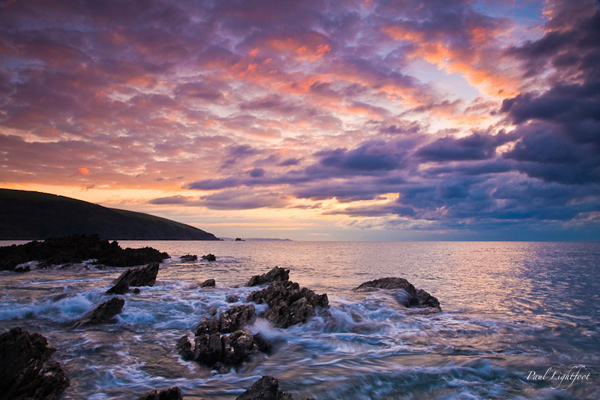 Sea reflections before sunrise