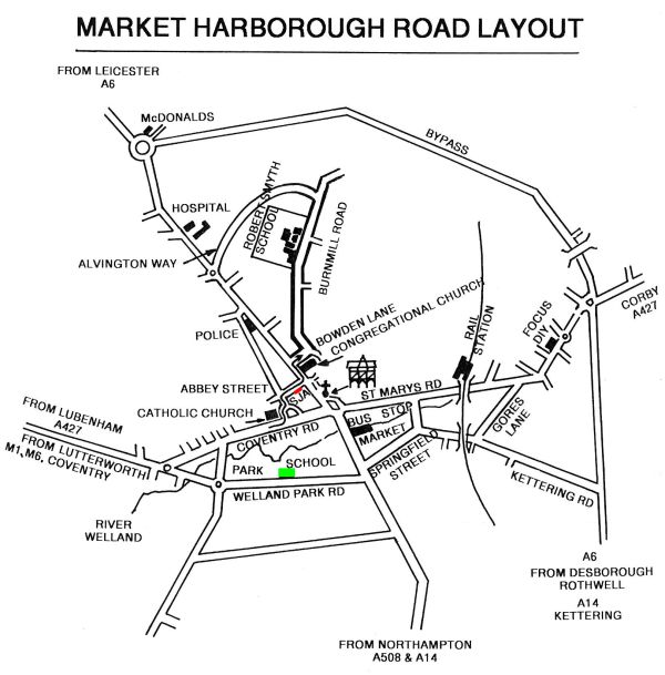 Map of Market Harborough