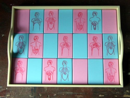 Design for a hospital tray. 2009. wood and acrylic. 40cm x 30cm