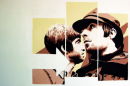 NOEL & LIAM EARLY. (OASIS.)
SIZE: 36" X 24".