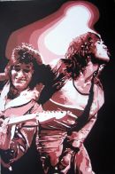 ROLLING STONES - MICK & RONNIE.
SIZE: 36" X 24".