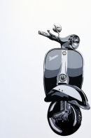 1969, VESPA 150 SPRINT.(L)
SIZE: 36"X24".
