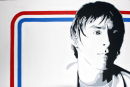 PAUL WELLER - 3 STRIPES.
SIZE: 36" X 24".