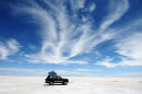 Crossing the Salar de Uyuni